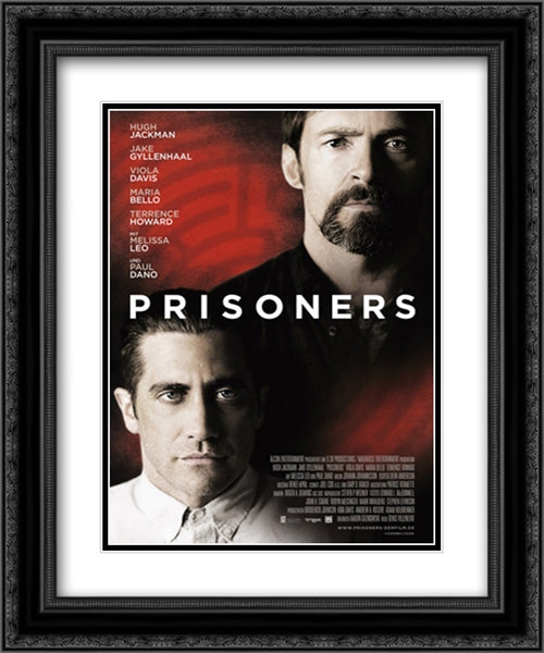 Prisoners 20x24 Black Ornate Wood Framed Movie Poster with Double Matting