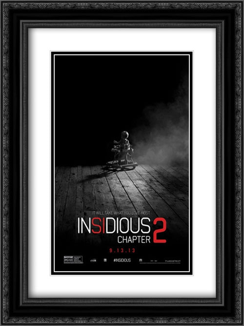 Insidious: Chapter 2 18x24 Black Ornate Wood Framed Movie Poster with Double Matting
