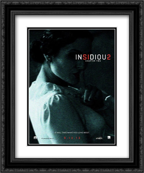 Insidious: Chapter 2 20x24 Black Ornate Wood Framed Movie Poster with Double Matting