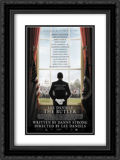 The Butler 18x24 Black Ornate Wood Framed Movie Poster with Double Matting