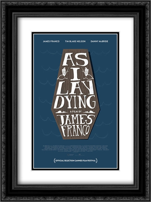 As I Lay Dying 18x24 Black Ornate Wood Framed Movie Poster with Double Matting
