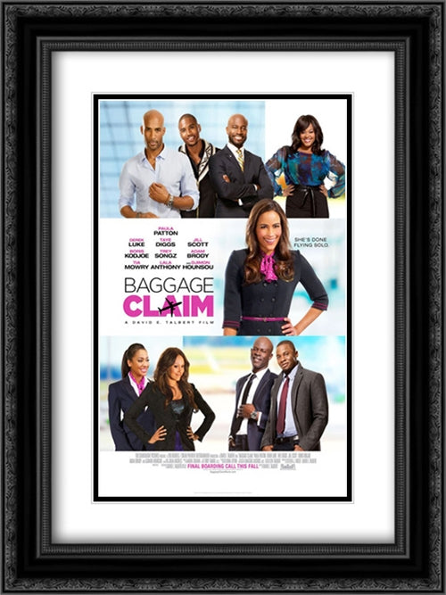 Baggage Claim 18x24 Black Ornate Wood Framed Movie Poster with Double Matting