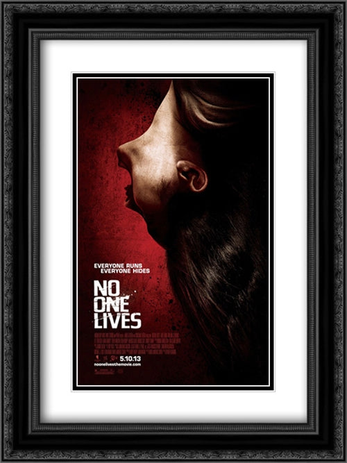 No One Lives 18x24 Black Ornate Wood Framed Movie Poster with Double Matting