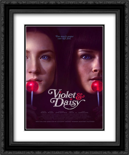Violet & Daisy 20x24 Black Ornate Wood Framed Movie Poster with Double Matting