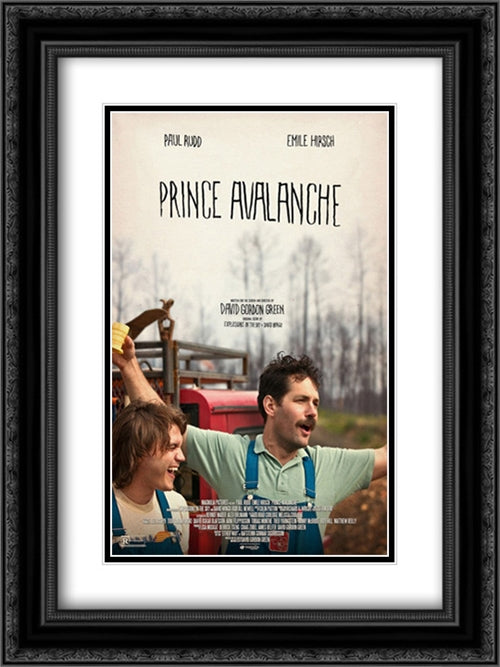 Prince Avalanche 18x24 Black Ornate Wood Framed Movie Poster with Double Matting
