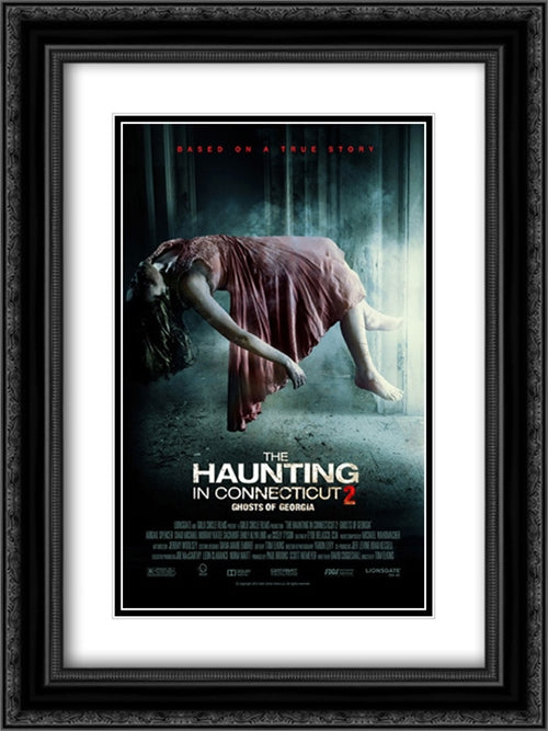 The Haunting in Connecticut 2: Ghosts of Georgia 18x24 Black Ornate Wood Framed Movie Poster with Double Matting