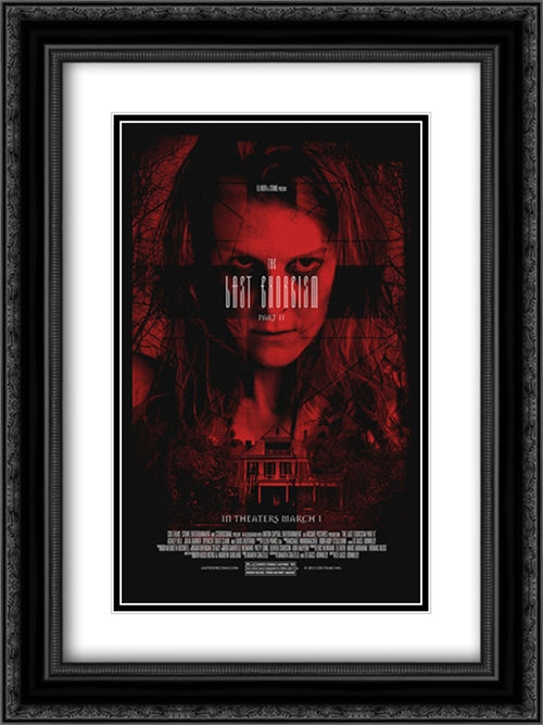 The Last Exorcism: Part II 18x24 Black Ornate Wood Framed Movie Poster with Double Matting