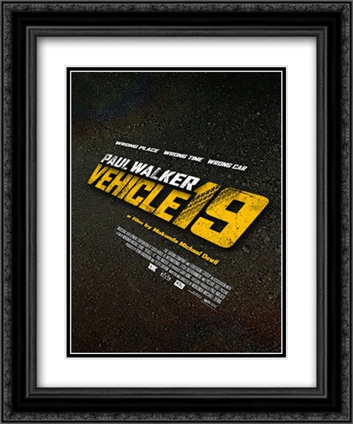 Vehicle 19 20x24 Black Ornate Wood Framed Movie Poster with Double Matting
