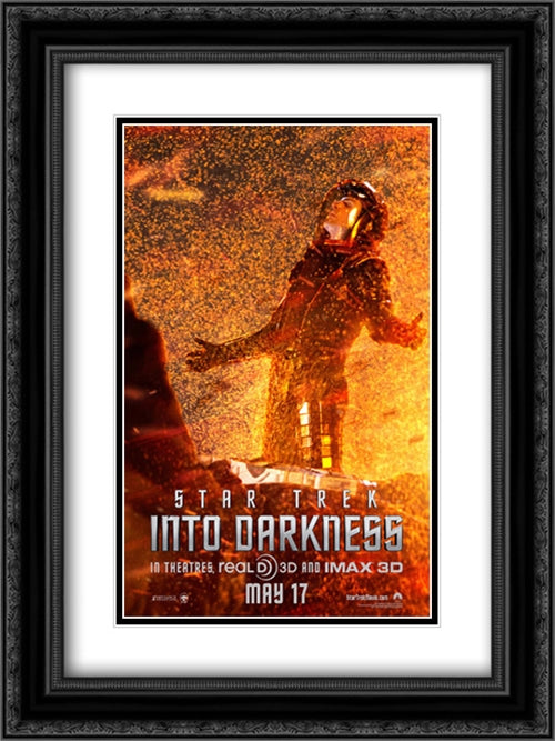 Star Trek Into Darkness 18x24 Black Ornate Wood Framed Movie Poster with Double Matting