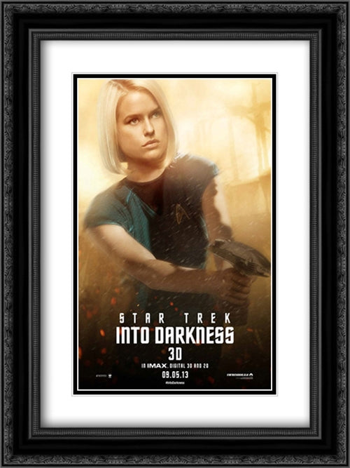 Star Trek Into Darkness 18x24 Black Ornate Wood Framed Movie Poster with Double Matting