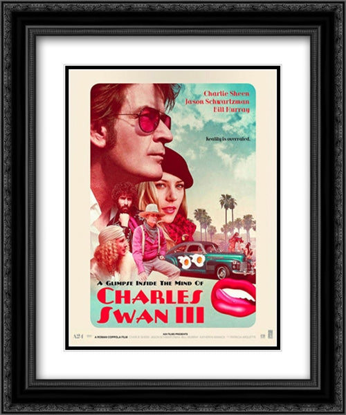 A Glimpse Inside the Mind of Charles Swann III 20x24 Black Ornate Wood Framed Movie Poster with Double Matting