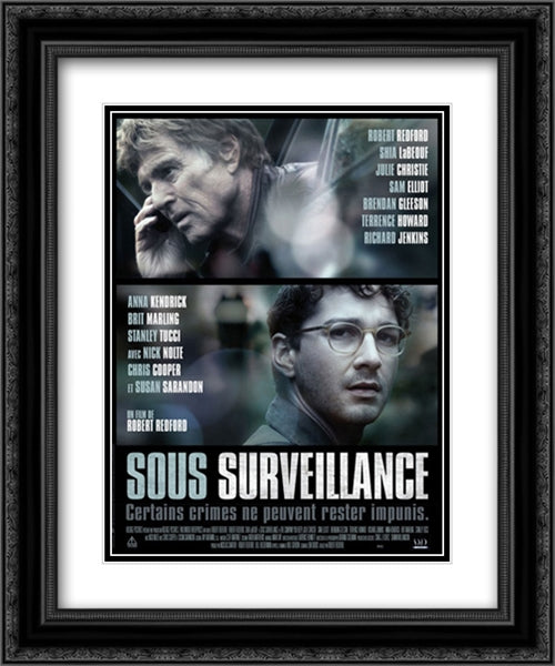 The Company You Keep 20x24 Black Ornate Wood Framed Movie Poster with Double Matting