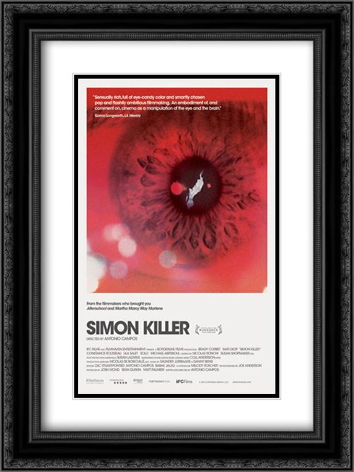 Simon Killer 18x24 Black Ornate Wood Framed Movie Poster with Double Matting