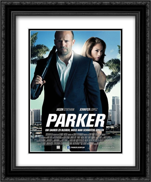 Parker 20x24 Black Ornate Wood Framed Movie Poster with Double Matting