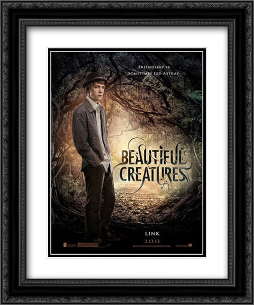 Beautiful Creatures 20x24 Black Ornate Wood Framed Movie Poster with Double Matting
