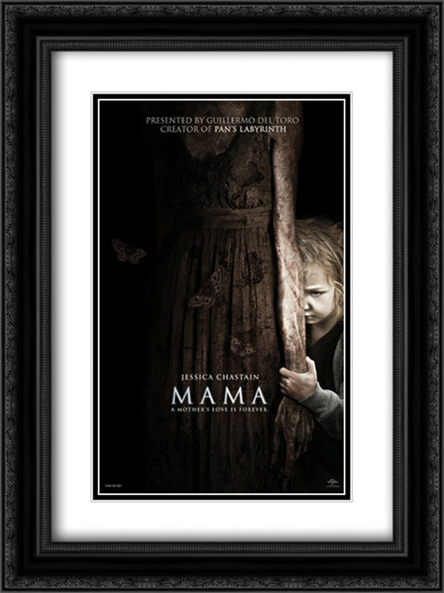Mama 18x24 Black Ornate Wood Framed Movie Poster with Double Matting