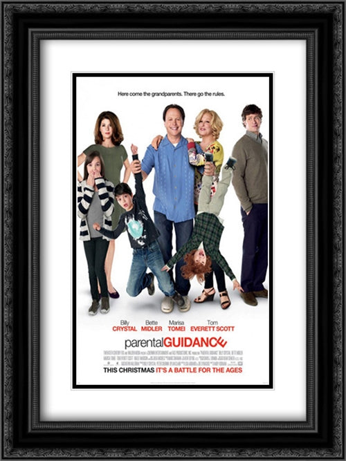 Parental Guidance 18x24 Black Ornate Wood Framed Movie Poster with Double Matting