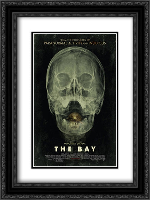 The Bay 18x24 Black Ornate Wood Framed Movie Poster with Double Matting
