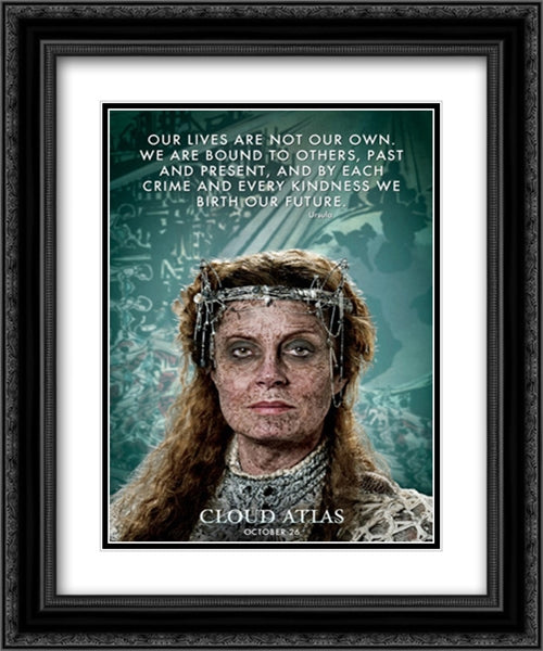 Cloud Atlas 20x24 Black Ornate Wood Framed Movie Poster with Double Matting