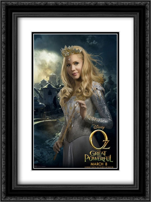 Oz The Great and Powerful 18x24 Black Ornate Wood Framed Movie Poster with Double Matting
