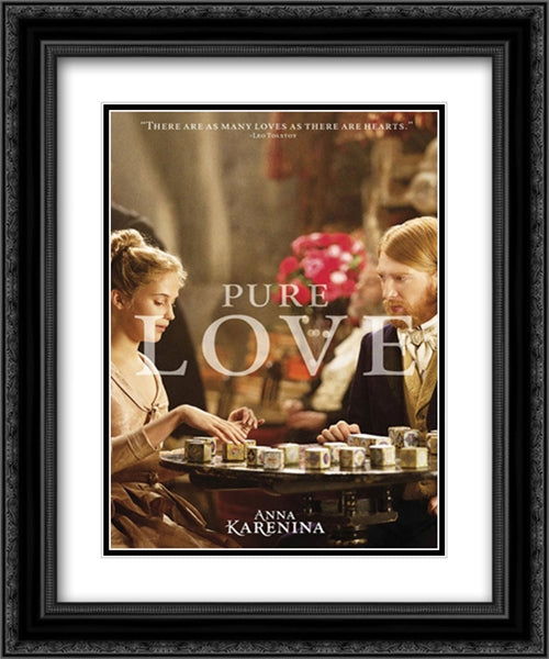 Anna Karenina 20x24 Black Ornate Wood Framed Movie Poster with Double Matting