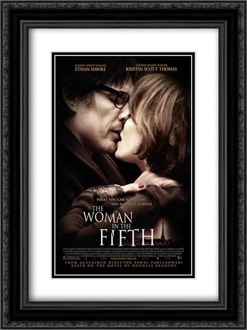 The Woman in the Fifth 18x24 Black Ornate Wood Framed Movie Poster with Double Matting
