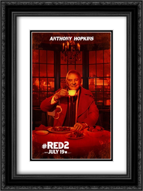 Red 2 18x24 Black Ornate Wood Framed Movie Poster with Double Matting