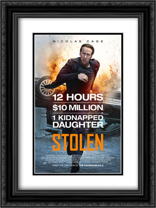 Stolen 18x24 Black Ornate Wood Framed Movie Poster with Double Matting