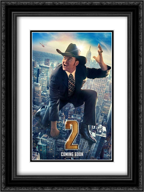 Anchorman 2: The Legend Continues 18x24 Black Ornate Wood Framed Movie Poster with Double Matting