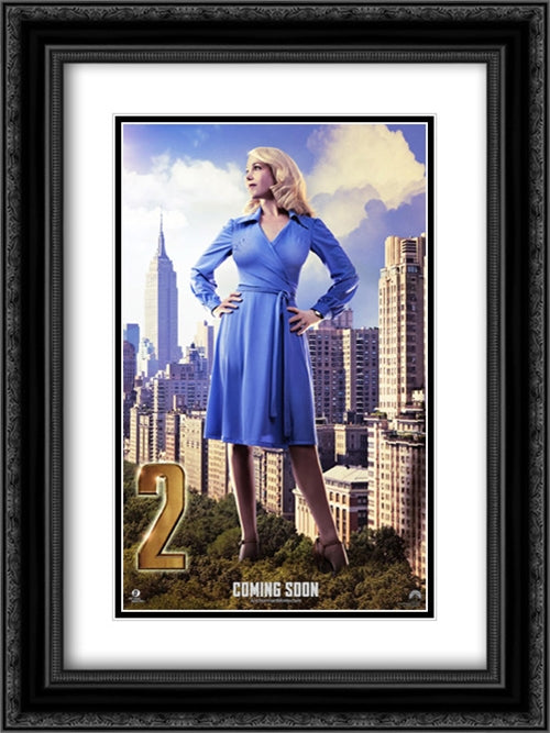 Anchorman 2: The Legend Continues 18x24 Black Ornate Wood Framed Movie Poster with Double Matting