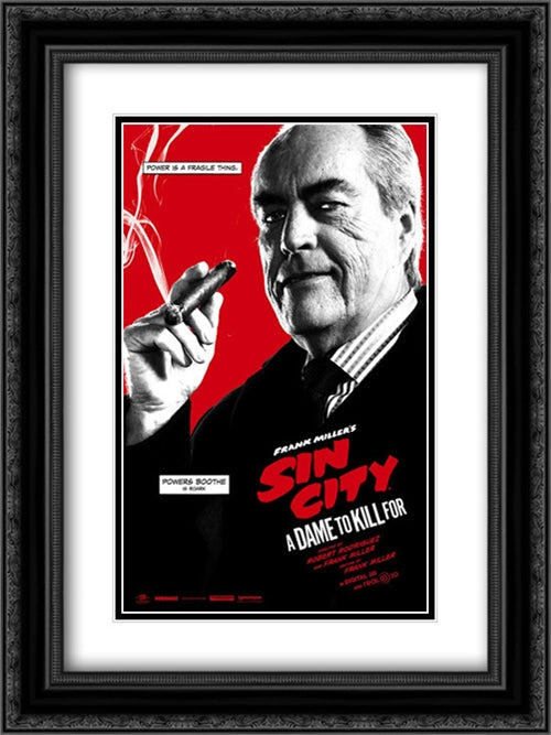 Sin City: A Dame to Kill For 18x24 Black Ornate Wood Framed Movie Poster with Double Matting