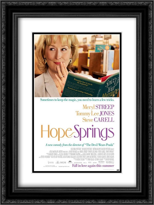 Hope Springs 18x24 Black Ornate Wood Framed Movie Poster with Double Matting