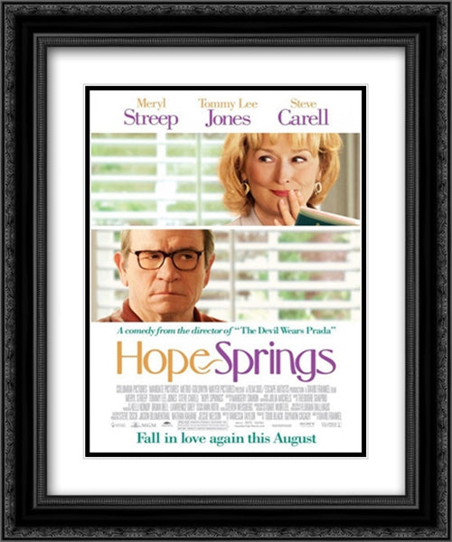 Hope Springs 20x24 Black Ornate Wood Framed Movie Poster with Double Matting