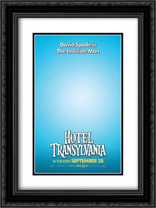 Hotel Transylvania 18x24 Black Ornate Wood Framed Movie Poster with Double Matting