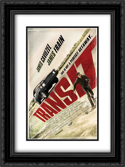 Transit 18x24 Black Ornate Wood Framed Movie Poster with Double Matting