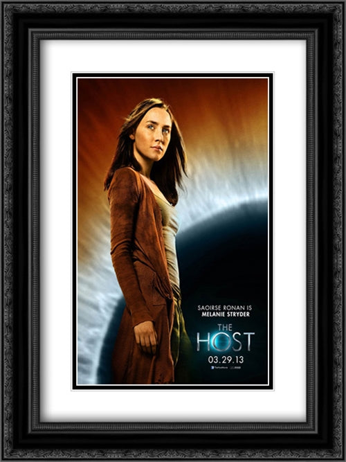 The Host 18x24 Black Ornate Wood Framed Movie Poster with Double Matting