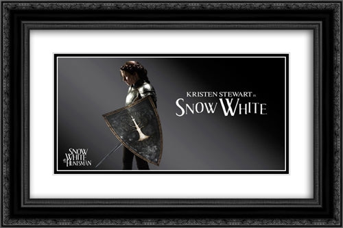 Snow White and the Huntsman 24x16 Black Ornate Wood Framed Movie Poster with Double Matting