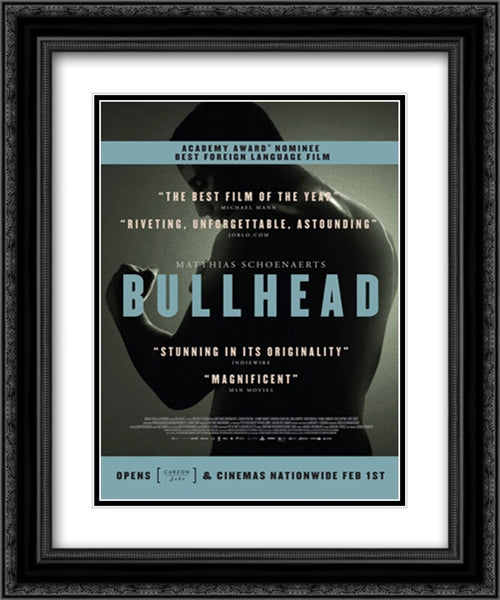 Bullhead 20x24 Black Ornate Wood Framed Movie Poster with Double Matting