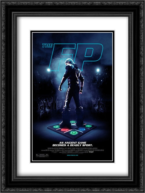 The FP 18x24 Black Ornate Wood Framed Movie Poster with Double Matting