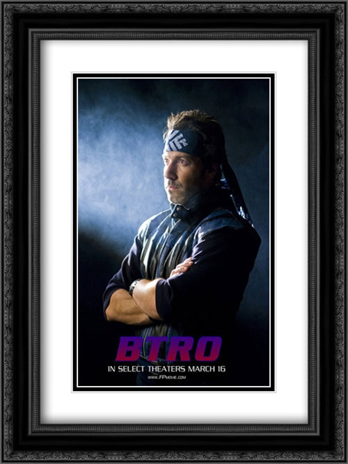 The FP 18x24 Black Ornate Wood Framed Movie Poster with Double Matting