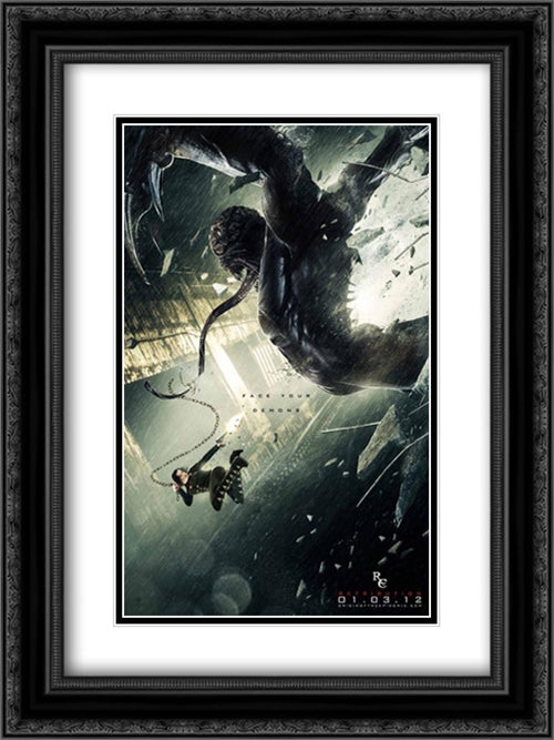 Resident Evil: Retribution 18x24 Black Ornate Wood Framed Movie Poster with Double Matting