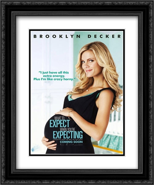 What to Expect When You're Expecting 20x24 Black Ornate Wood Framed Movie Poster with Double Matting