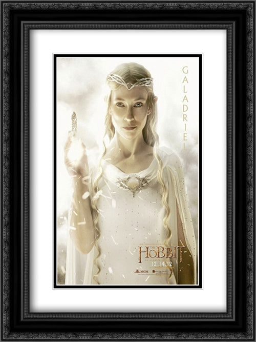 The Hobbit: An Unexpected Journey 18x24 Black Ornate Wood Framed Movie Poster with Double Matting