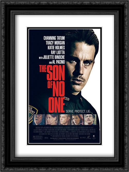 The Son of No One 18x24 Black Ornate Wood Framed Movie Poster with Double Matting