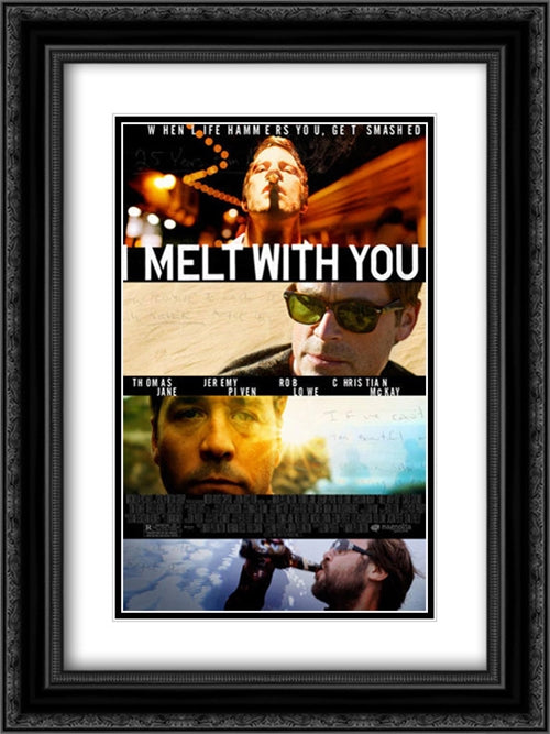 I Melt With You 18x24 Black Ornate Wood Framed Movie Poster with Double Matting