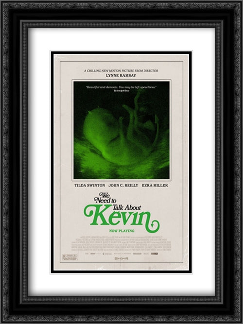 We Need to Talk About Kevin 18x24 Black Ornate Wood Framed Movie Poster with Double Matting
