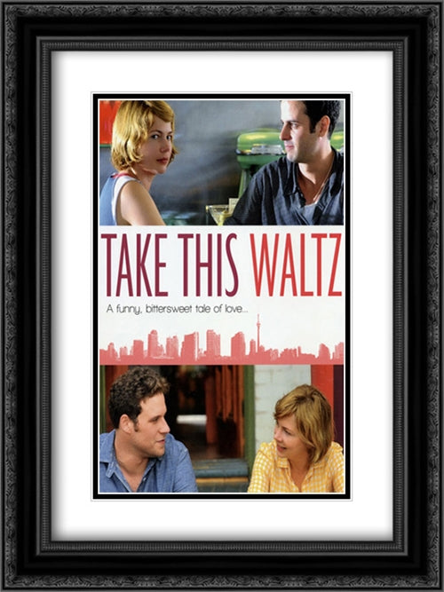 Take This Waltz 18x24 Black Ornate Wood Framed Movie Poster with Double Matting