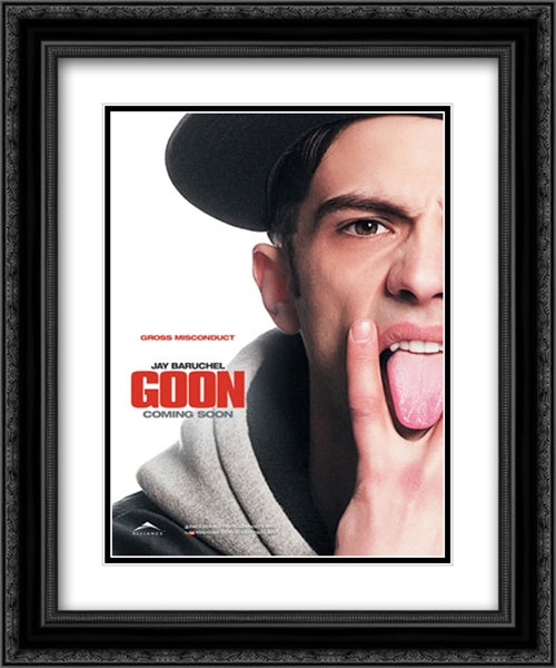 Goon 20x24 Black Ornate Wood Framed Movie Poster with Double Matting