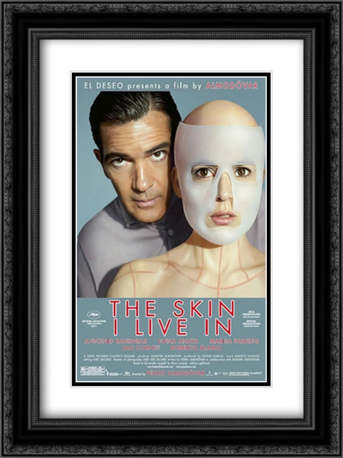 The Skin I Live In 18x24 Black Ornate Wood Framed Movie Poster with Double Matting