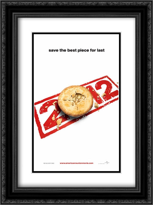 American Pie Reunion 18x24 Black Ornate Wood Framed Movie Poster with Double Matting